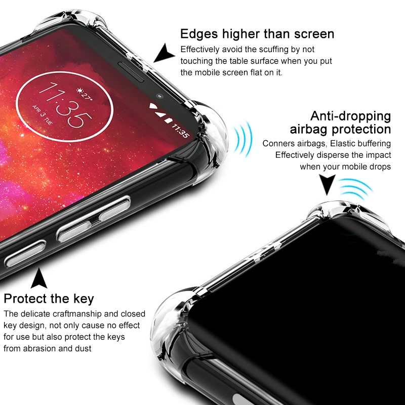 shockproof case for motorola moto g stylus power play g10 g30 g40 g50 g60 g100 z play z3 z4 cover transparent phone case free global shipping
