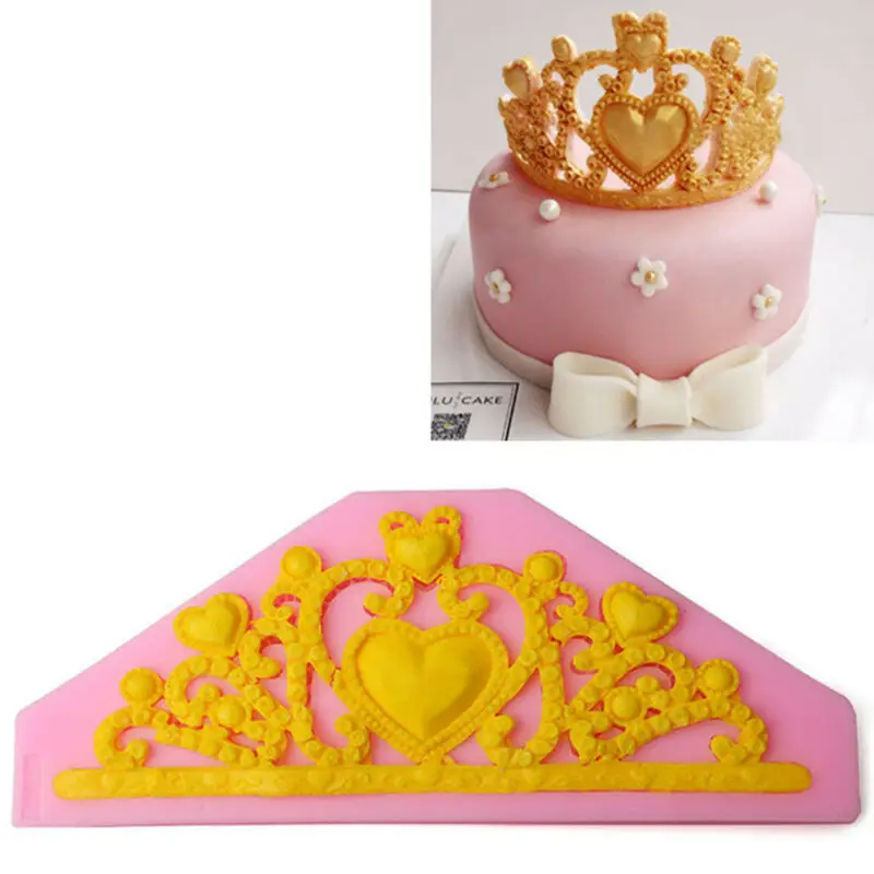 

DIY Princess Crown Silicone Cake Mold For Candy Chocolate Jelly Baking Mould Sugar Craft Tool Fondant Cake Decorating Tools