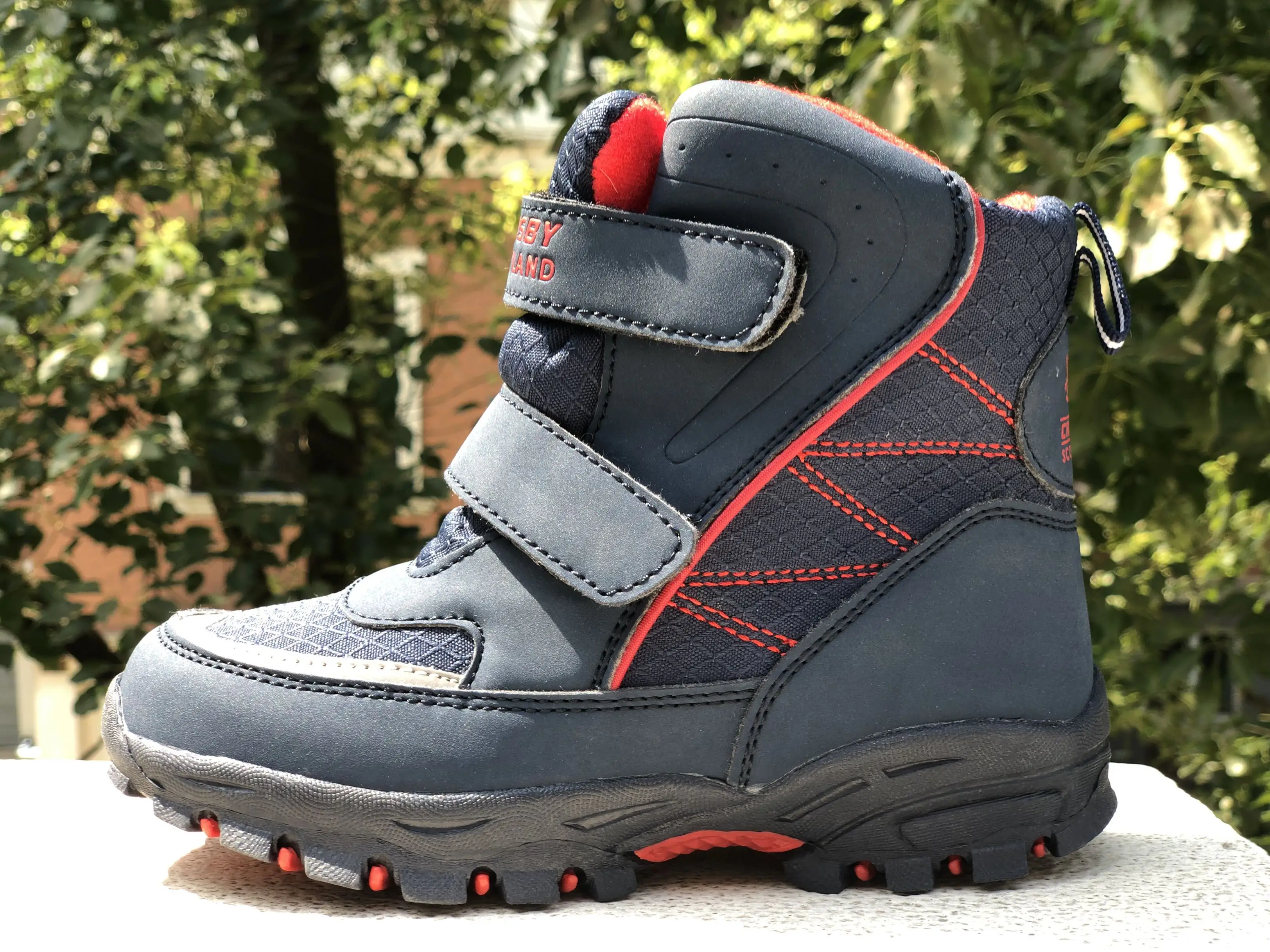 Waterproof Children Snow Boots Non-slip Boy &amp Girls Cotton With Wool Fashion Kids Winter Shoes Size 30-31 | Мать и ребенок