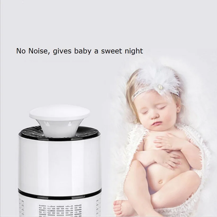 Противомоскитная лампа убийца без шума USB бионисветильник для обжима