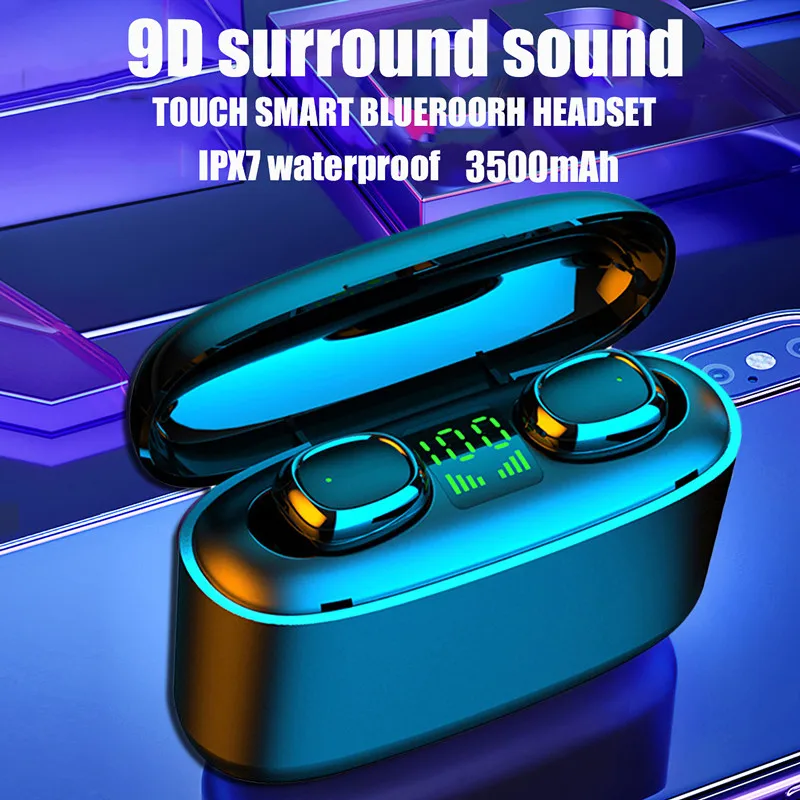 

Wireless headset fone bluetooth sports headset dual stereo noise reduction with microphone game accessories