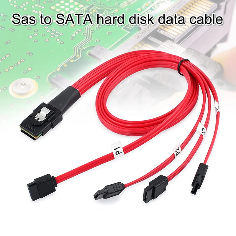 Мини SAS 10 Гбит/с SFF 8087 36Pin к 4 SATA жесткий разделитель дисков кабель 1 0 M