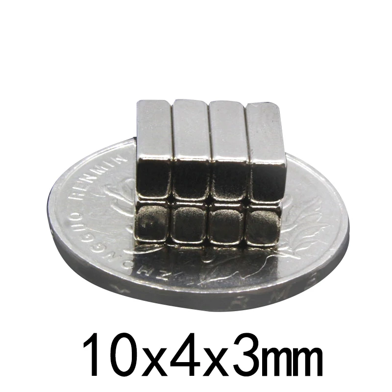 

10/20/50/100/200/300/500PCS 10x4x3 Quadrate Strong Powerful Magnets N35 10x4x3mm Block Rare Earth Neodymium Magnet Sheet 10*4*3