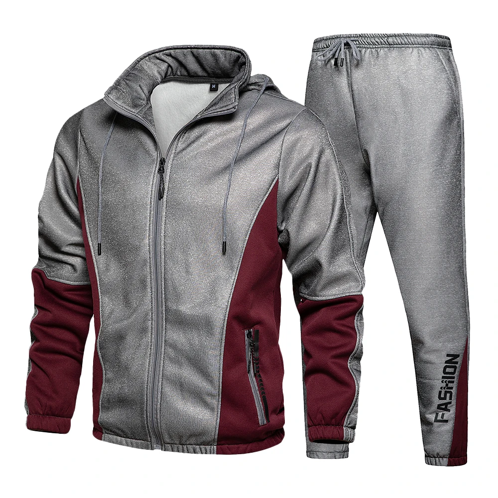 

Men's Sportswear Suit Autumn Casual Training Tracksuit Men 2 Pieces Sets Printed Sweatshirt Joggers Sport Jacket+Pant Sweatsuit