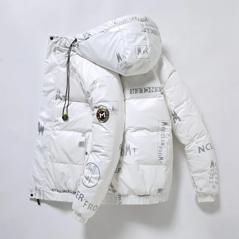 2021 New Winter Men's Down Jacket Thickened Warm White Duck Down Fashion Trend Youth Loose Coat Ropa Para Hombre