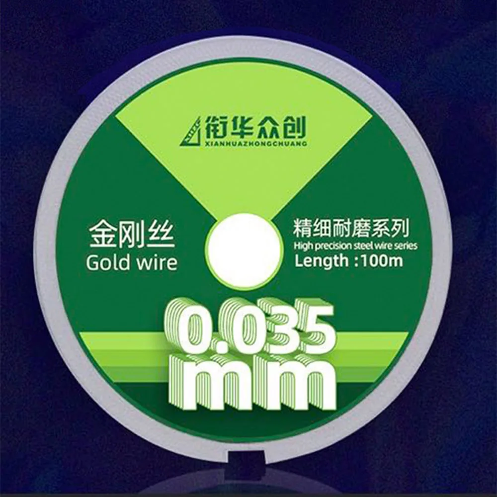 0.028mm LCD Screen Cutting Nano Gold Steel Wire For Samsung Curved OLED Display Glass Splitting Line Mobile Phone Repair Tools