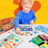 17 themes 3d baby busy book montessori busy board toys children early learning cognitive match game basic life hand on toy new