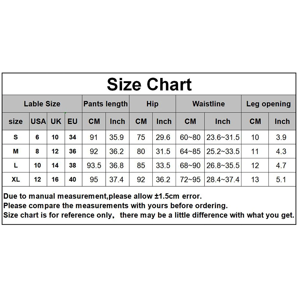 

Women Elastic High Waist Workout Yoga Pants Leggings Solid Color Slim Trousers