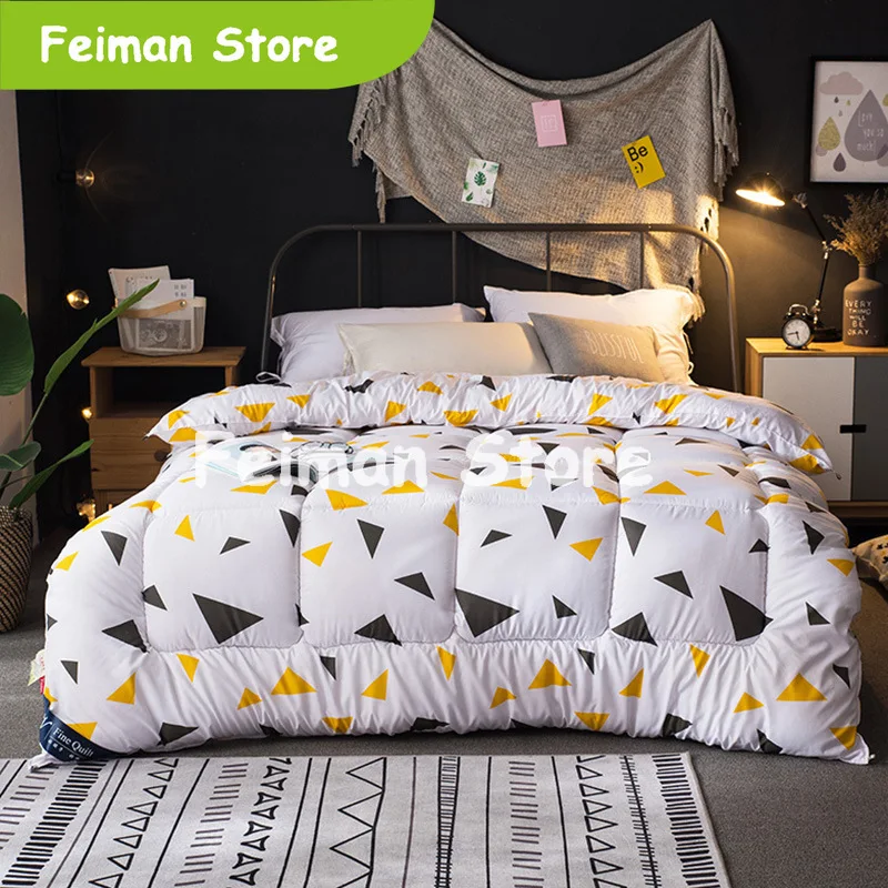 2019 новое зимнее стеганое одеяло с рисунком птицы утолщенное для дома постельные