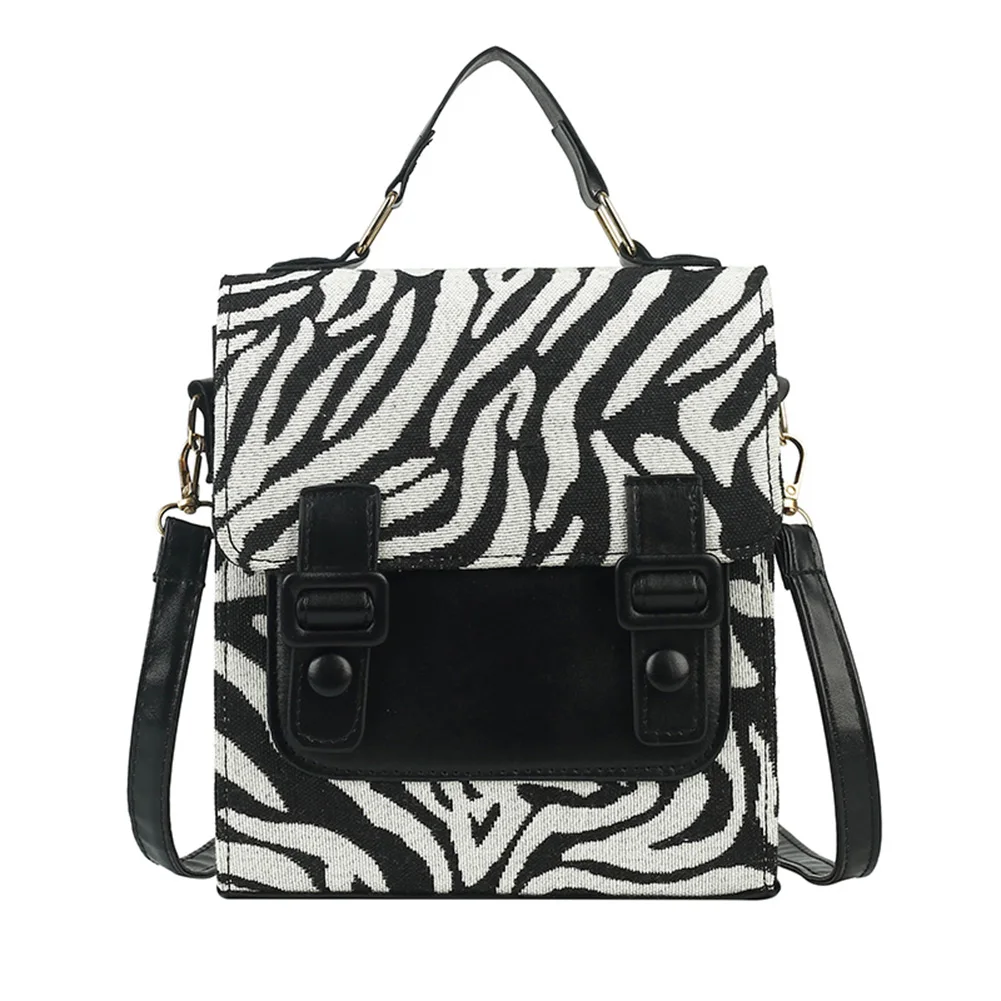 Женская сумка через плечо сумки-тоуты из искусственной кожи леопардовая с