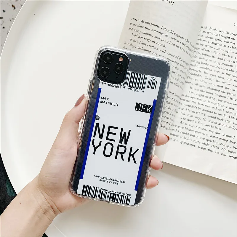 Роскошные красивые наклеек со штрих-кодом чехол для телефона Apple Iphone 11 Pro Max XS XR X 6s 7