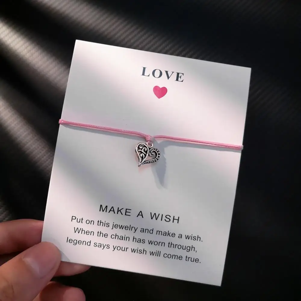 A9 Belleper Make a Wish/Friendship/Mom Love Card Turtle Adjustable Fashion High Quality Bracelet Charm Female New Unique Jewelry - Окраска металла: A9