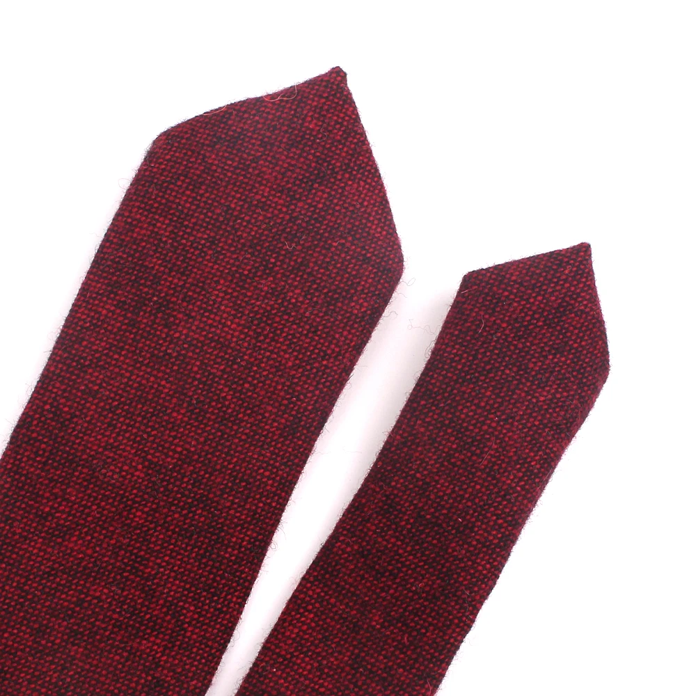 

Solid Wool Neck Ties For Men Women Fashion Casual Slim Tie For Business Classic Mens Neckties Narrow Men Woollen Ties Gravata