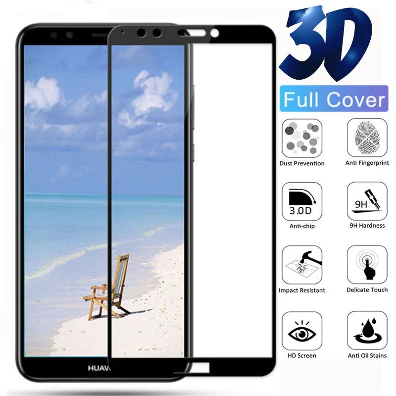 3d полное покрытие Защитное стекло для huawei honor 7 c безопасная защита экрана пленка для honor 7 c V9 V10 V20 закаленное стекло