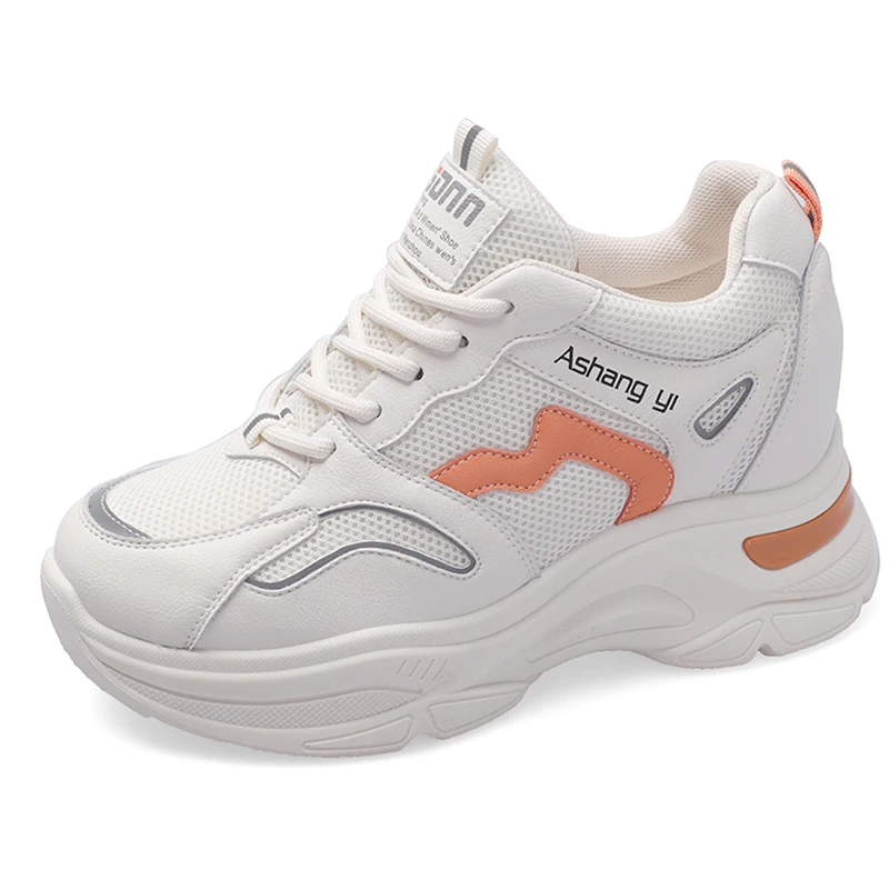 

2021 new Fashionable chunky sneaker women casual shoe breathable mesh platform sneaker comfortable walking shoe