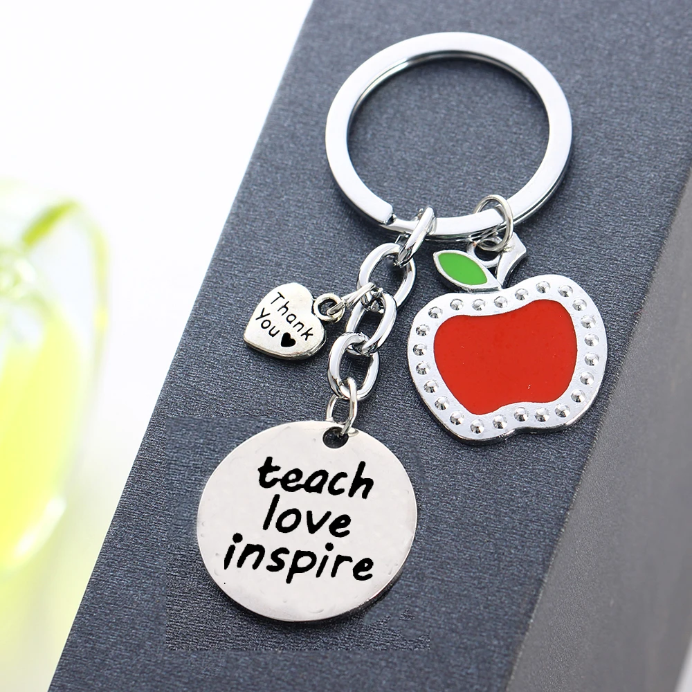 Брелок с подвеской в виде сердца надписью Thank You|Брелоки| |