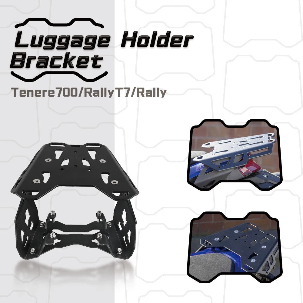 

For YAMAHA Tenere 700 T7 Rally Tenere700 2019 - 2021 Rear Fender Rack Luggage Holder Saddlebag Suport Cargo Shelf Mount Bracket