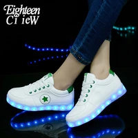 usb charging luminous sneakers kids flashing shoes for ghost dance led glowing sneakers shoes for boys girls light up shoes