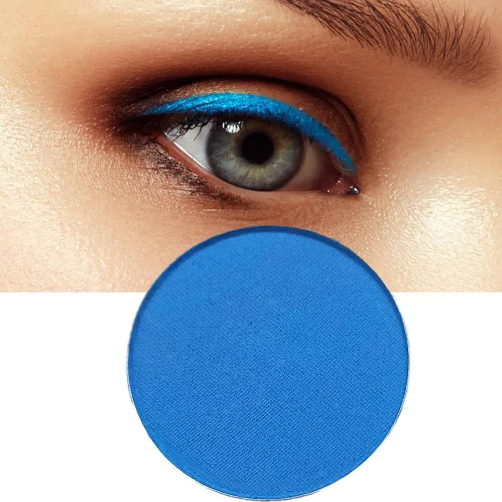 Monochrome Blue Eyeshadow Klein Blue Eye Shadow Matte Pearlescent Eyeshadow Beautiful Shining Eye Makeup