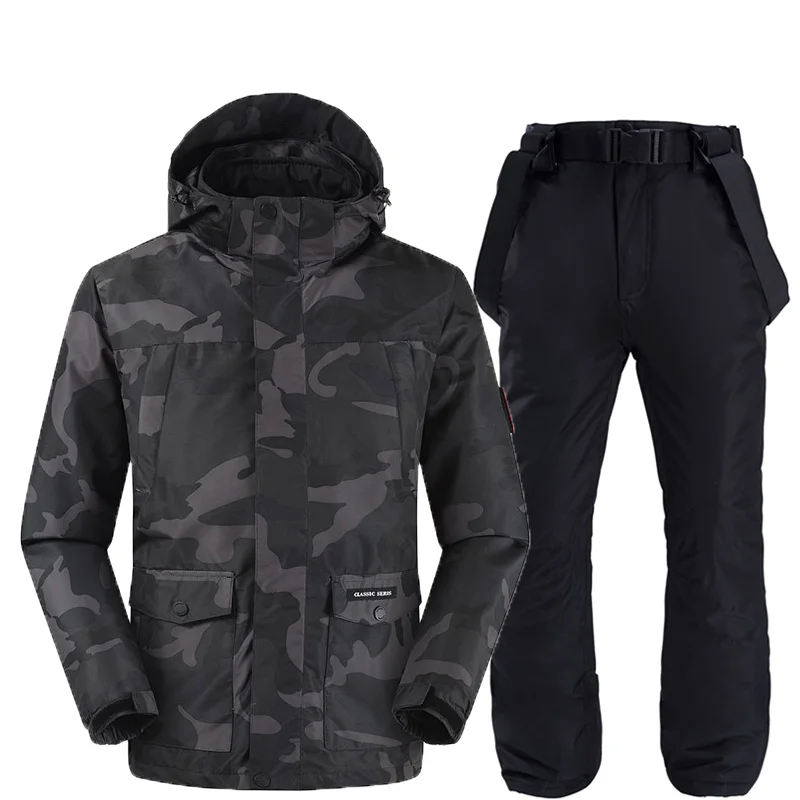 Лыжные куртки и брюки женский костюм комплекты для сноуборда очень теплая