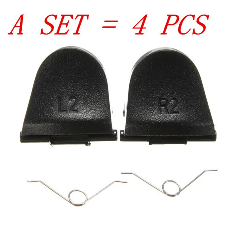 4 шт. сменные кнопки триггера L2 и R2 + 2 пружины|set 4|button replacementbutton cover |