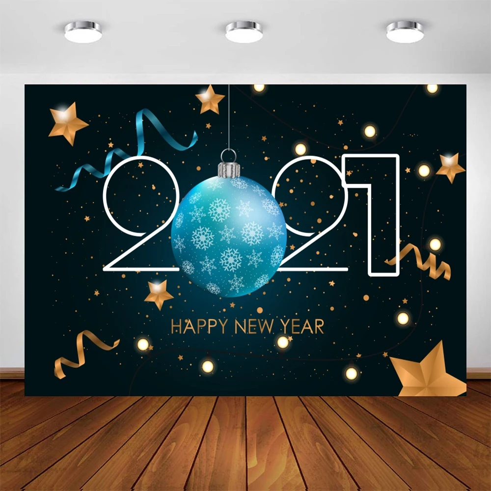 

Yeele Christmas Holiday Happy New Year Balls Photography Backdrops Photo Backgrounds Photocall For Photo Shoot Props Photophone