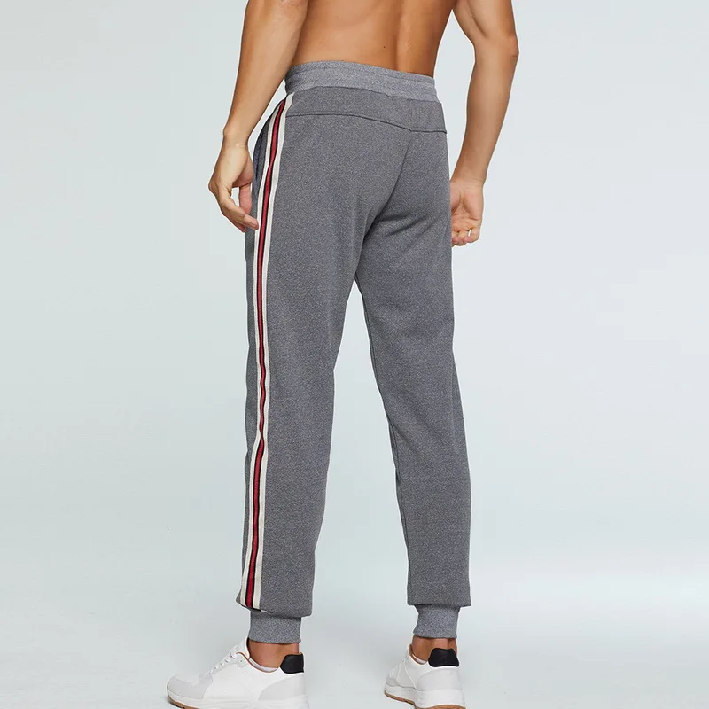 Plus Velvet Men Sweatpants Casual Pants Winter New Men's Drawstring Solid Color Male Fashion Brand Comfortable Sporting | Мужская