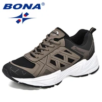 bona 2021 new designers popular sneakers breathable men running shoes high quality platform chunky sport shoes man jogging shoes