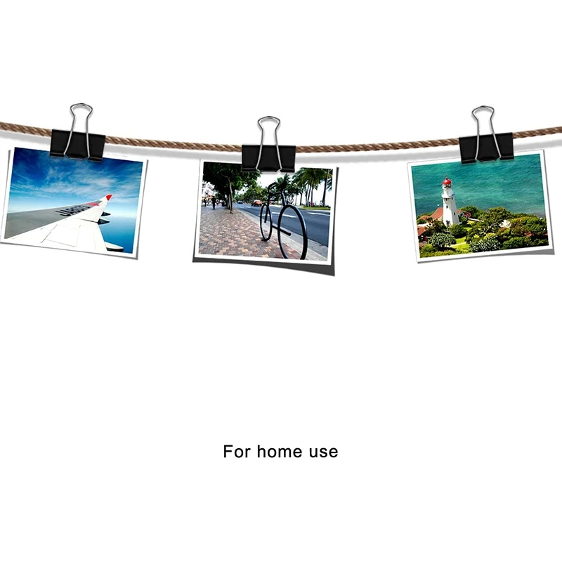 Foldback скрепки для бумаги металлический Биндер зажимы универсальные средний