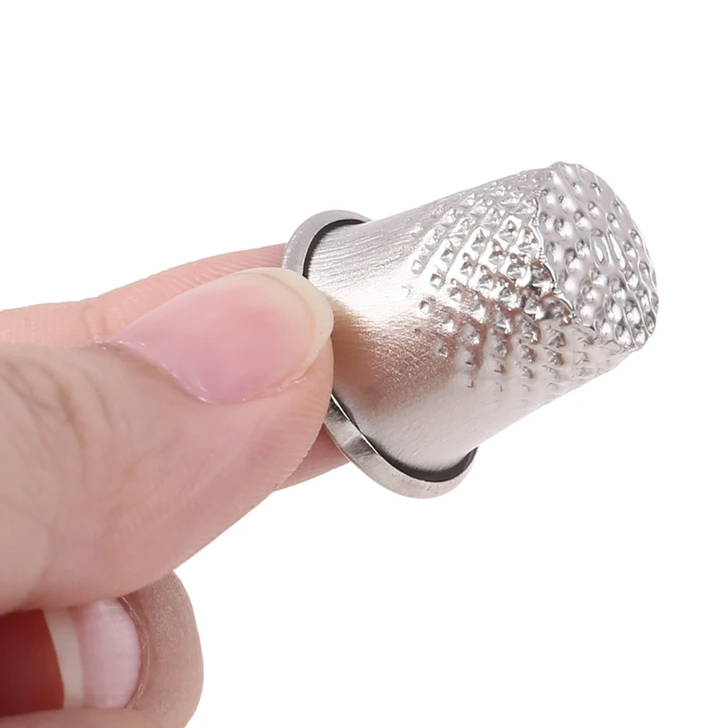 

20pcs Vintage Sewing Thimble Finger Protector Metal Pin Needle Shield for DIY Crafts Quilting Accessories