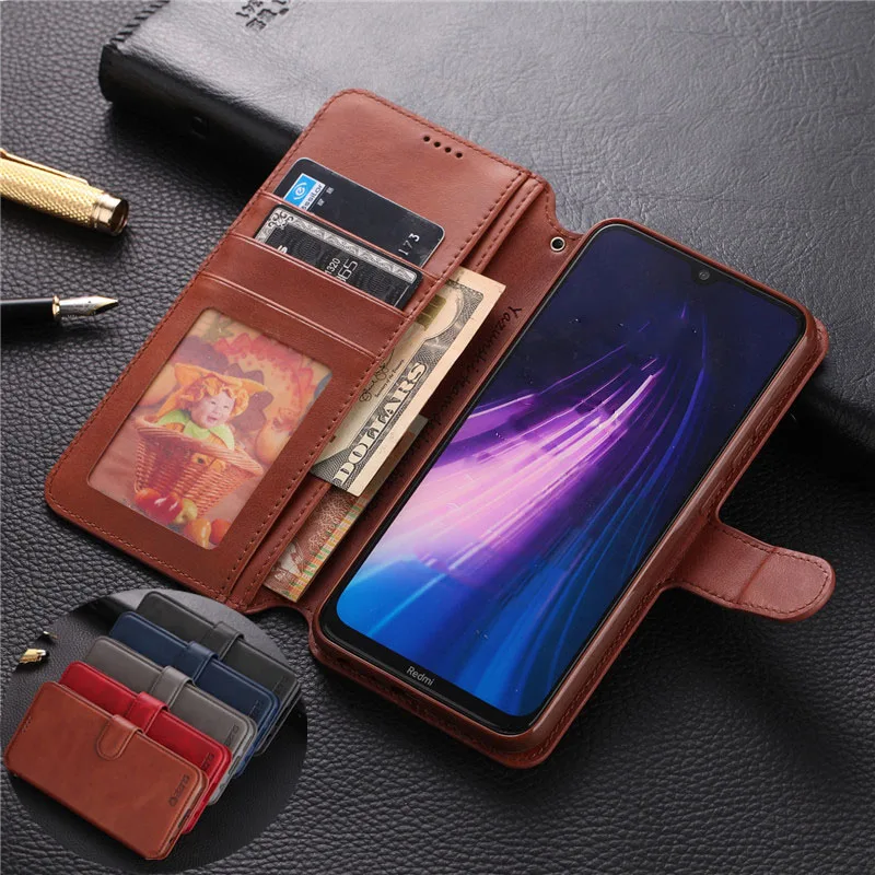 Чехол для Xiaomi Redmi Note 8 Pro откидной бумажник чехол из искусственной кожи 8Pro чехлы