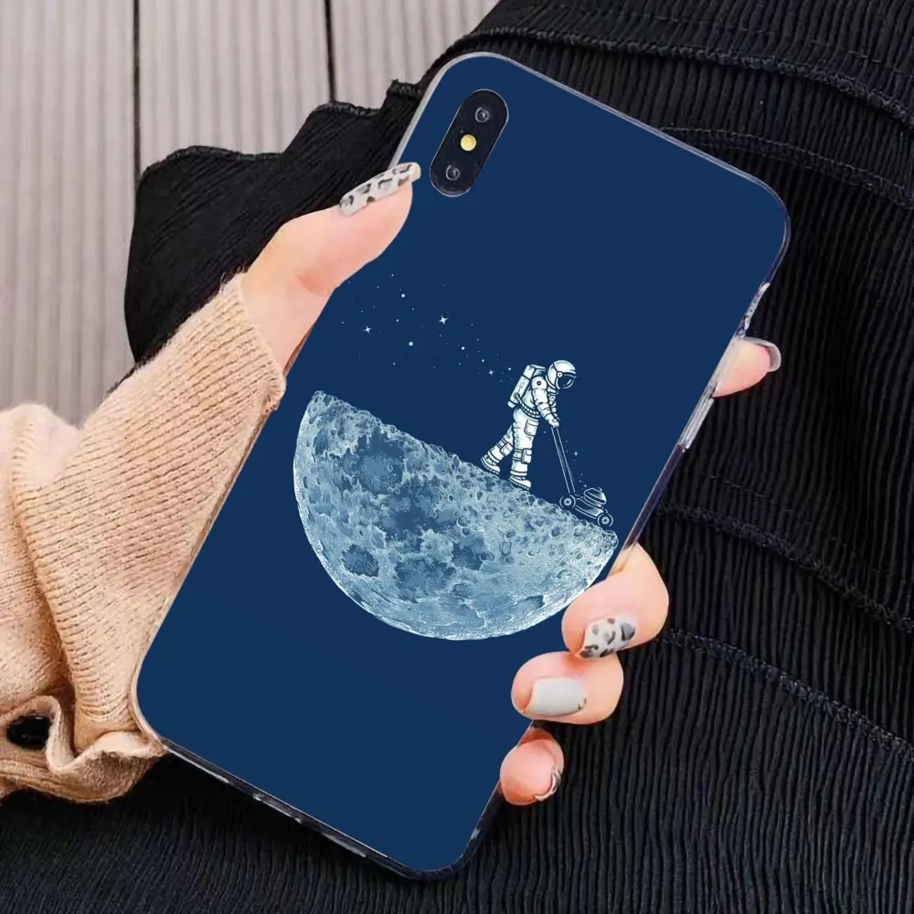 Moon Planet Star space astronaut For Xiaomi Mi A1 A2 A3 5X 6X 8 9 9t Lite SE Pro Max Mix 1 2 3 2S Soft Cases Cover | Мобильные