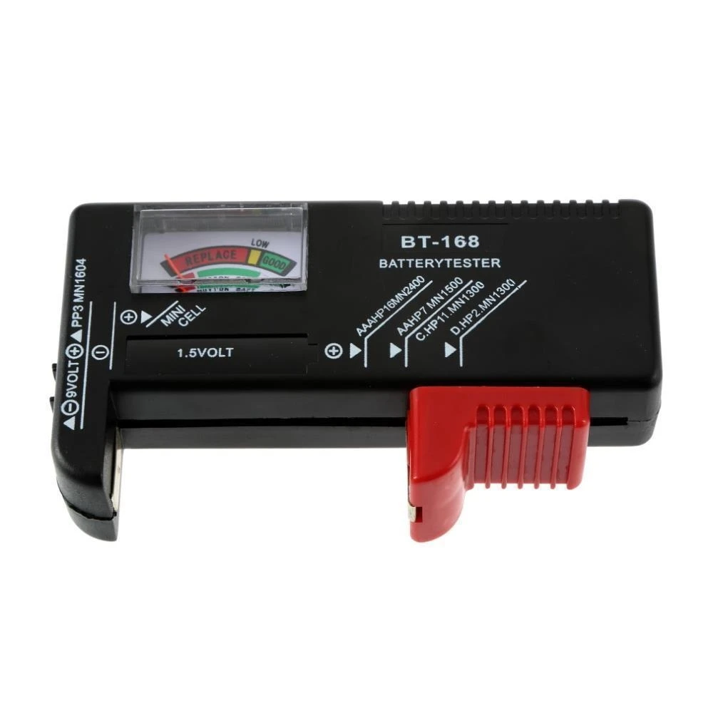 

Universal Volt Battery Tester Gauge for AA AAA C D 9V and Button Cell BT-168