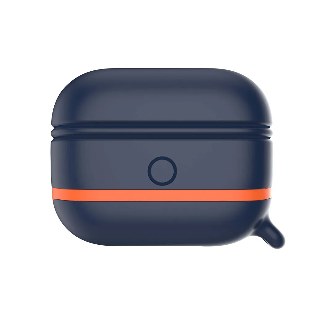 Чехол для беспроводных наушников с Bluetooth Apple Airpods Pro 2019 силиконовый защитный чехол