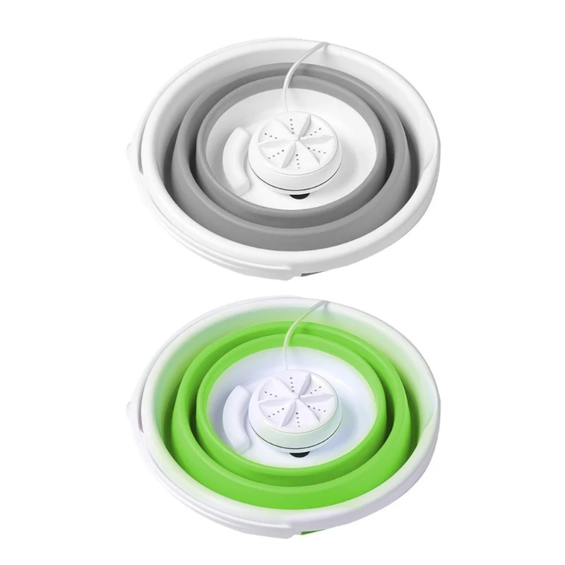 

Foldable USB Travel Washer 4 Gear Mini Foldable Laundry Tub Capacity 10L for Travel for Baby Clothes Underwears Wholesales