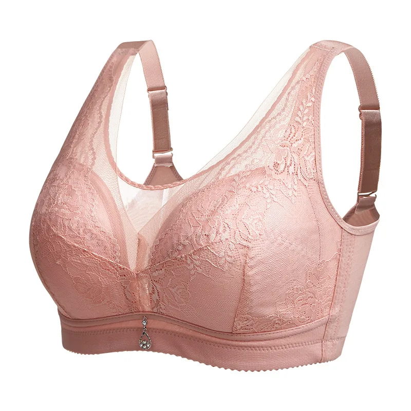 Женское нижнее белье большого размера с кружевными вставками без стального