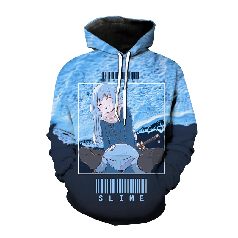 Толстовка Tensei Shitara Slime Datta Ken толстовка с капюшоном из аниме I Time Get Reincarnated as a