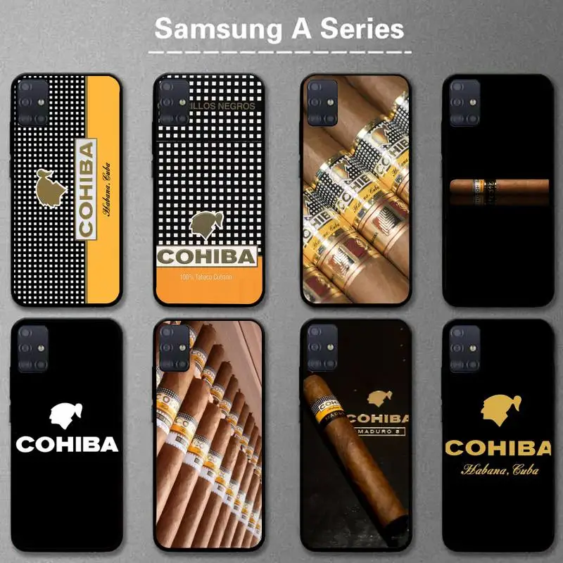 

Cohiba Habanos Cigar pattern Phone Case For Samsung A20s A30S A31 A40 A50S A51 A70 A71 A80 5G A32 A02 Fundas Coque
