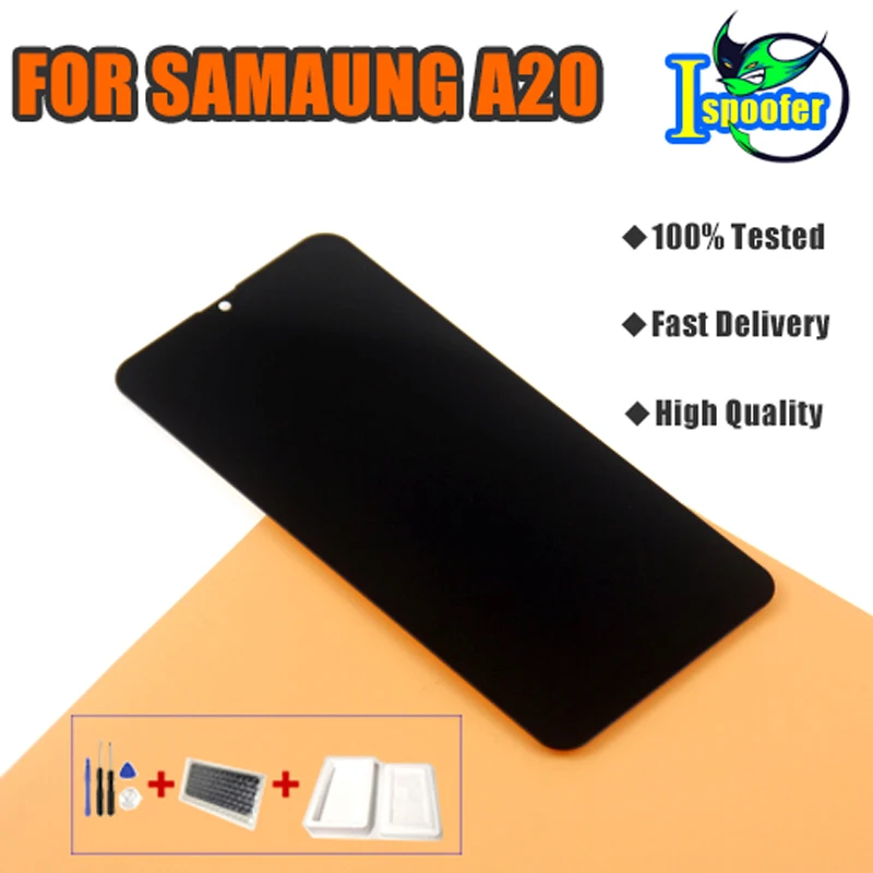ЖК дисплей для Samsung galaxy A20 A205/DS A205F A205FD A205A дигитайзер сенсорного экрана в сборе