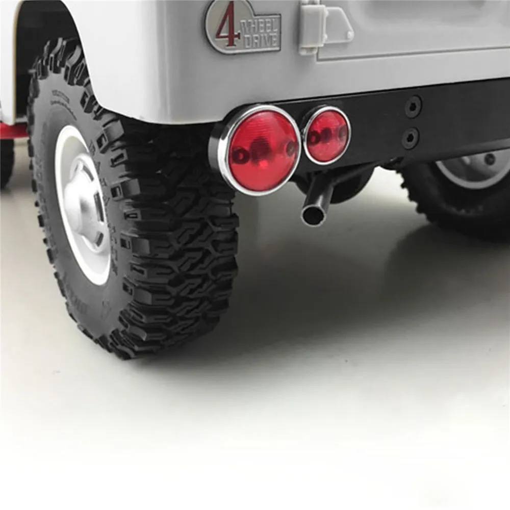 Для RC4WD 1/10 G2 Cruiser/FJ40 прочная металлическая выхлопная труба модель автомобиля
