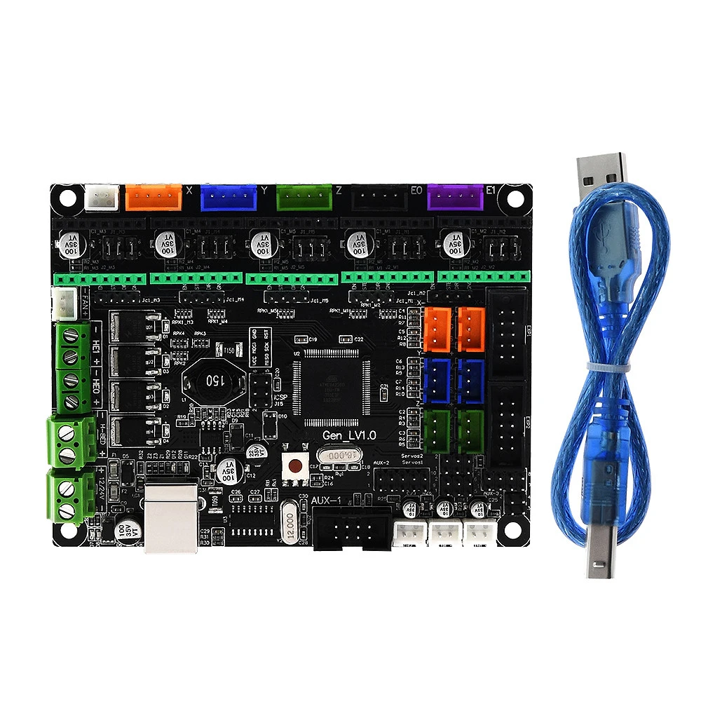 MKS Gen L V1.0 интегрированная плата управления печатной платы Reprap Ramps 1,4 поддержка A4988/DRV8825/TMC2208/TMC2130 драйвер для деталей 3d принтера