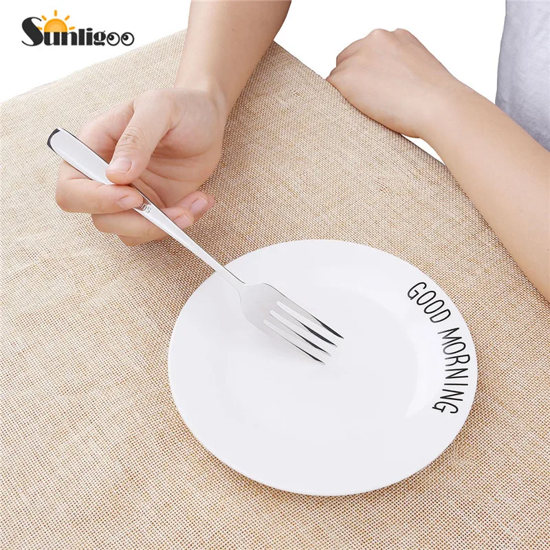 Набор столовых приборов из нержавеющей стали Sunligoo ложки и вилки зеркало