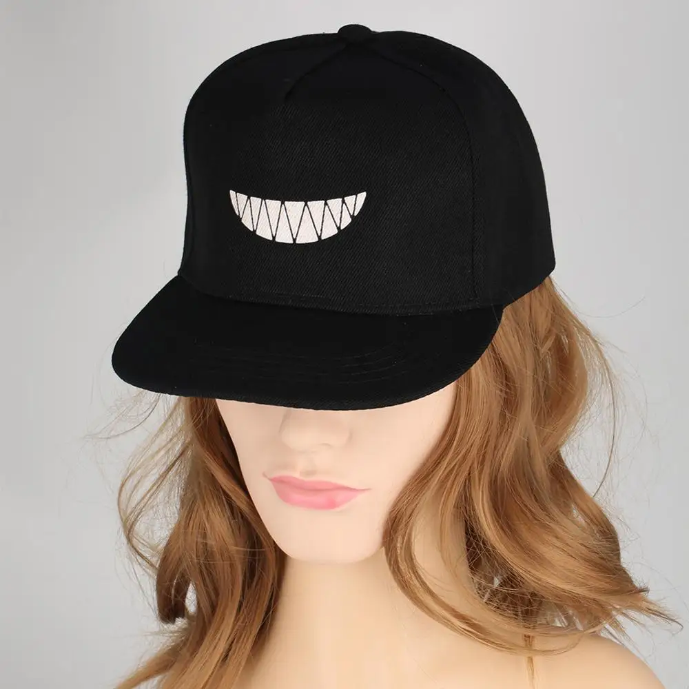 Черная флуоресцентная бейсбольная кепка Tusk Snapback подарок на Хэллоуин