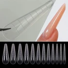 Полимерный УФ-гель для быстрого наращивания, форма для быстрого наращивания ногтей, искусственные ногти с полным покрытием, наращивание ногтей, сделай сам, художественное украшение, две формы, Типсы