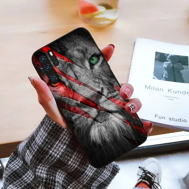 

Tiger Leopard Lion Phone Case For Huawei honor Mate mate P 10 9X 10i 20 30 40 y7 pro p smart 2019 lite