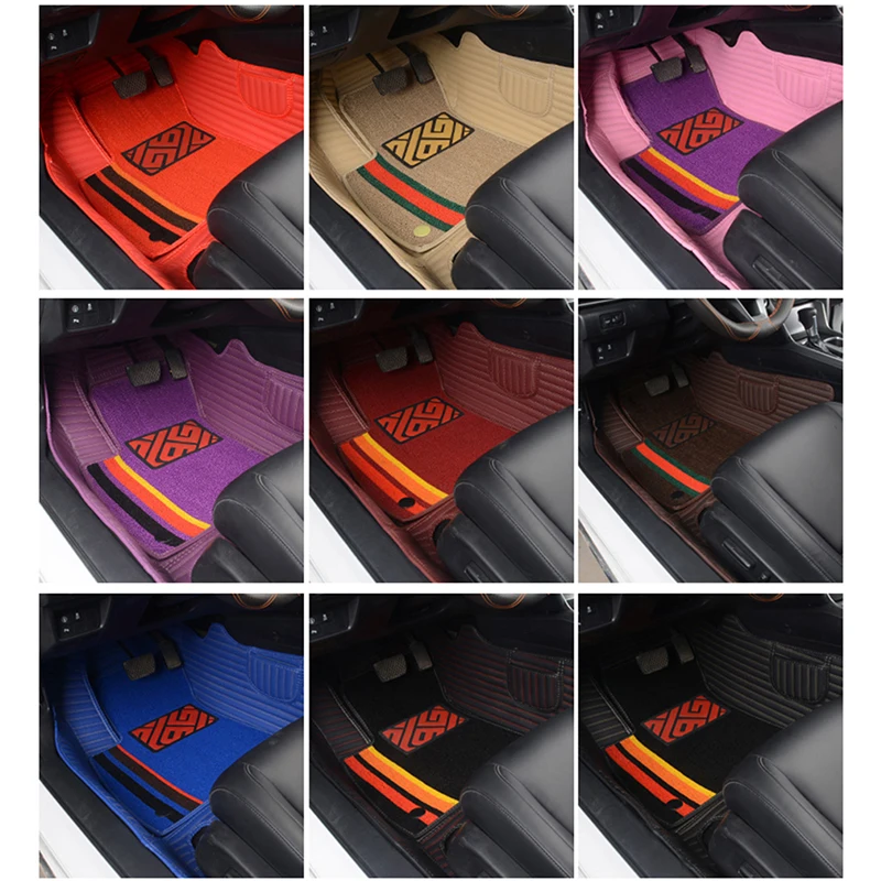 

kokololee Custom car floor mat For Roewe 350 950 I6 E950 Rx5 Rx5 Ei6 Rx3 360 E50 750 W5 550 E550 Double Foot Mats