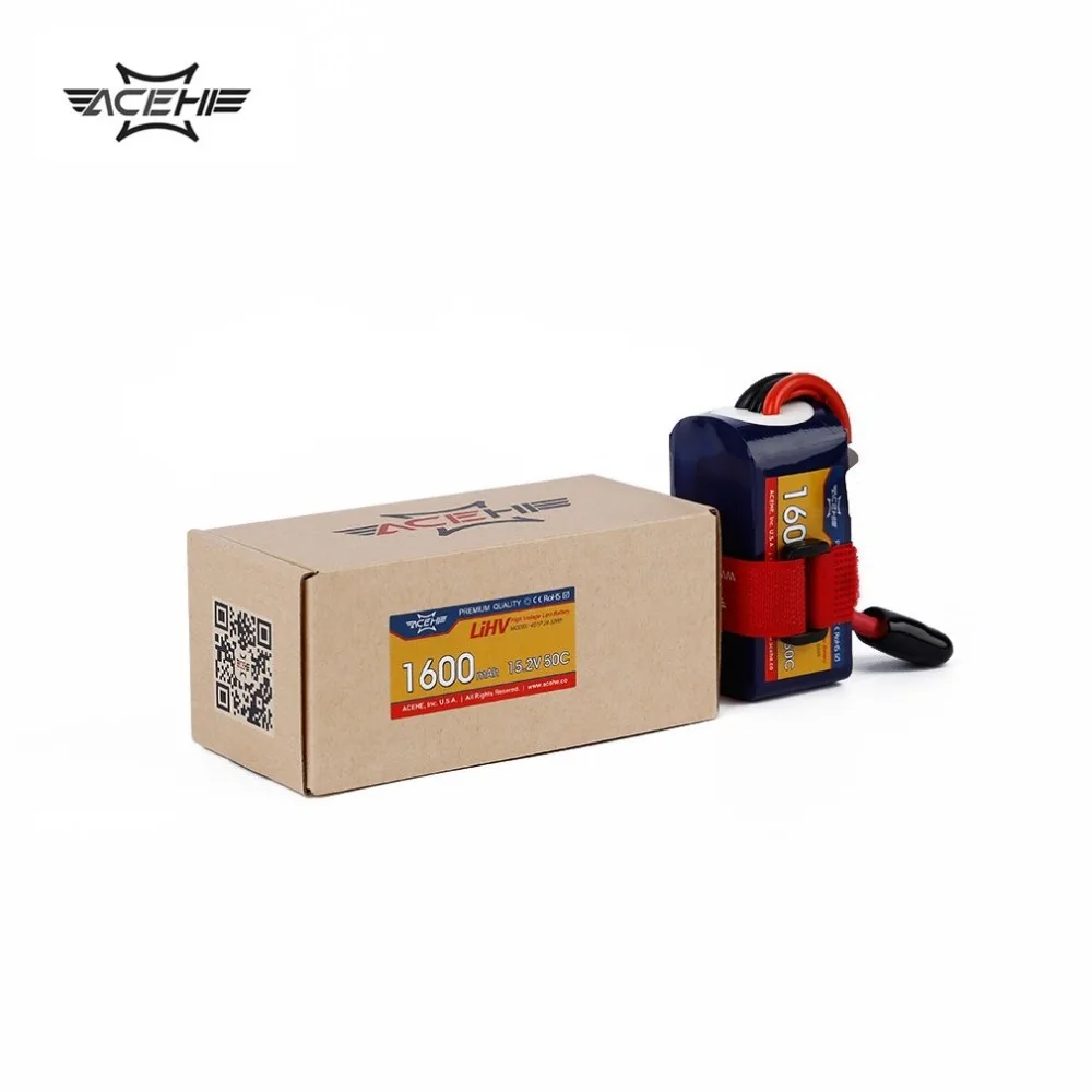 1 шт. ACEHE 15,2 V 1600mAh 50C 4S1P 24,32wh с XT60 вилкой высокого напряжения Lipo батарея
