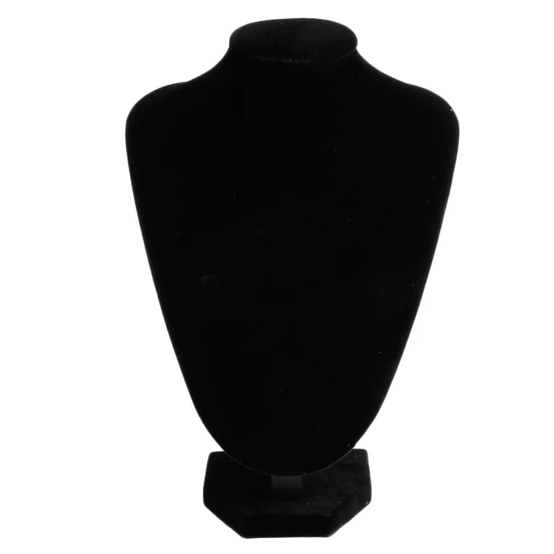 

1pcs new Black Velvet Necklace Jewelry Pendant Display Stand Holder Showcase Decorate