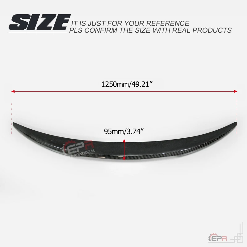 Углеродное волокно крыло губ для Giulia 952 2017 + LE стиль задний спойлер Комплект