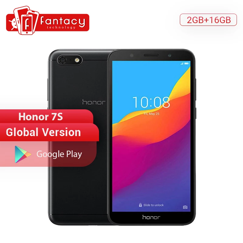 Глобальная версия смартфона Honor 7S 2 ГБ 16 задняя камера 13 МП четырёхъядерный
